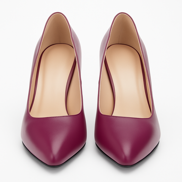 Pantofi Dama Din Piele Naturala Mov 871